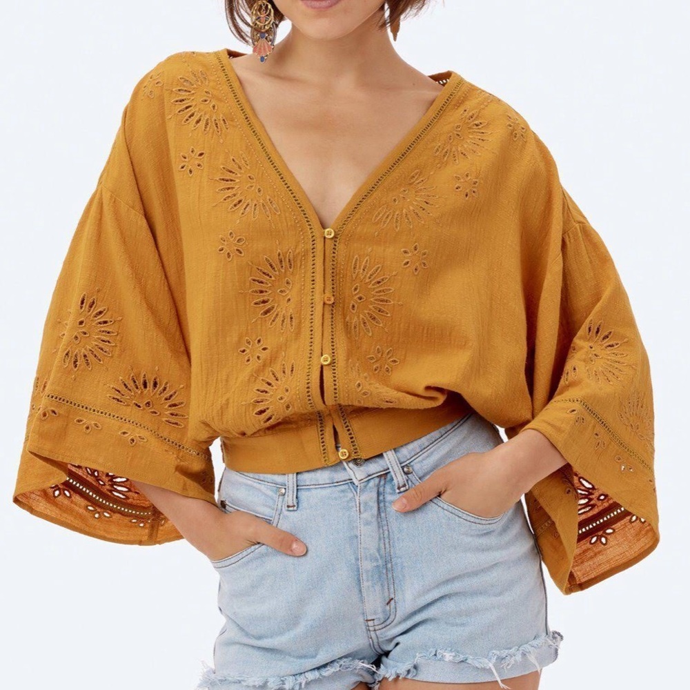 NWT - Lovestitch Vici Dolls Elijah Eyelet Top - MD